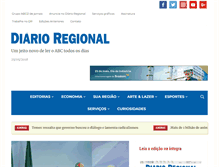 Tablet Screenshot of diarioregional.com.br